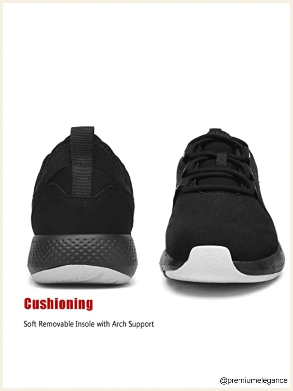 Waterproof Lightweight Walking Sneakers with Breathable Lace-Up Design